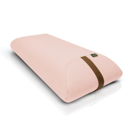 wellb envelope pillow filled with polyurethane foam in a linen and cotton cover in colour lwellb envelope pillow filled with polyurethane foam in a linen and cotton cover in  light pink colour 