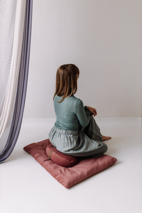 Meditation mat 2 in 1 - Blushy Pink - Be Classic